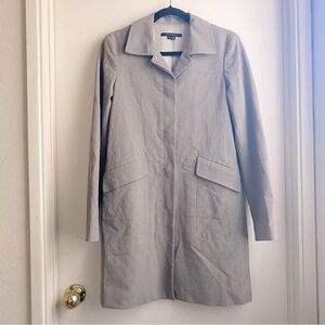 Theory Sunny Brown Houndstooth Plaid Coat